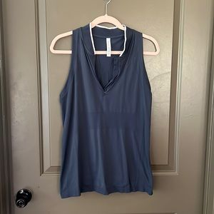 Blue Athleta sleeveless golf shirt